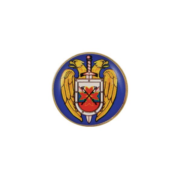 Значок мет. Президентский полк ФСО (мал., круглый, смола, на пимсе)