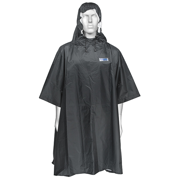 Плщ-пнч с капюшоном влагозащитное "Membrane WPL" (полиэфир 100%, покрытие - полиуретан) темно-серое (проклеенные швы)