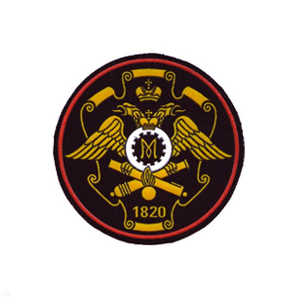 Шеврон пластизолевый Михайловский военный артиллерийский университет (нов/обр) кругл.