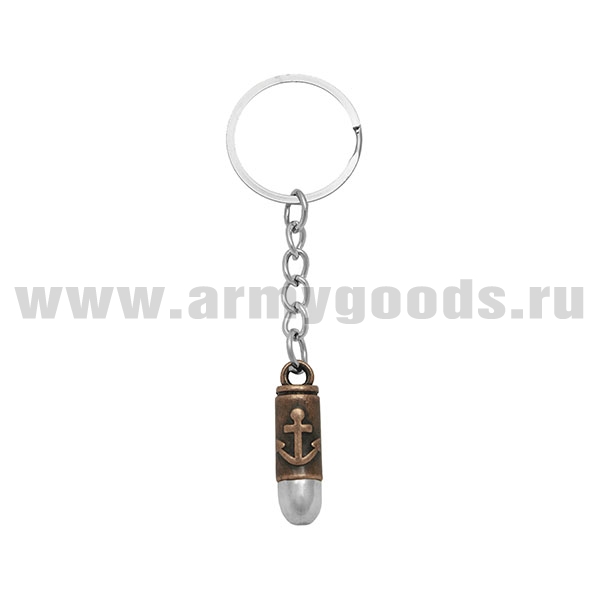 Брелок мет. Пуля (с якорем)