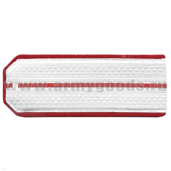 Погоны белые (красн. кант) 1 красн. пр. (Следственный комитет)