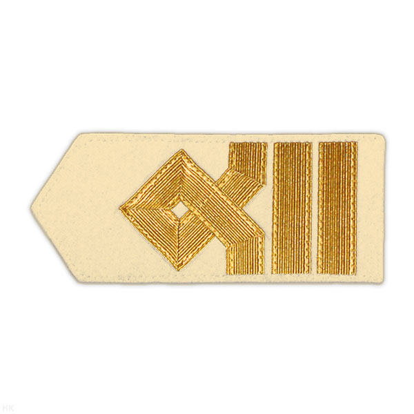 Погоны мор.фл. (жестк., галун) крем.: 7 катег.