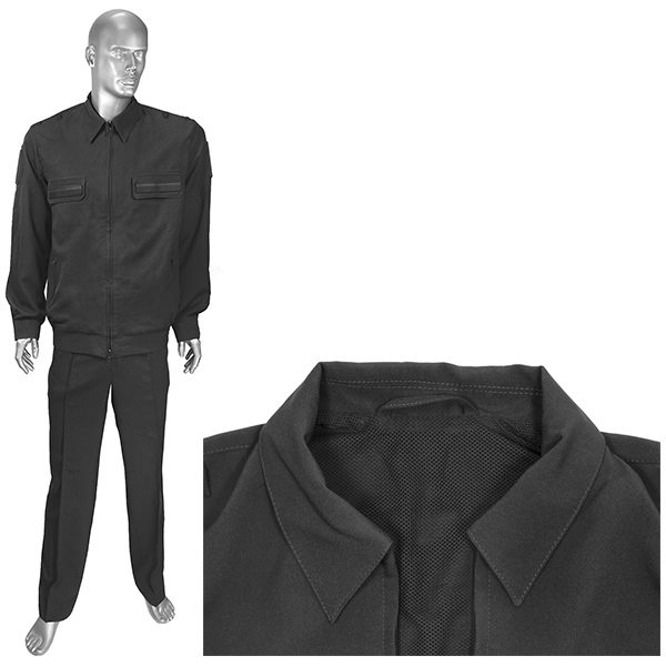 Костюм лет. МО офисный черный (ткань "габардин") р-ры с 40 по 60