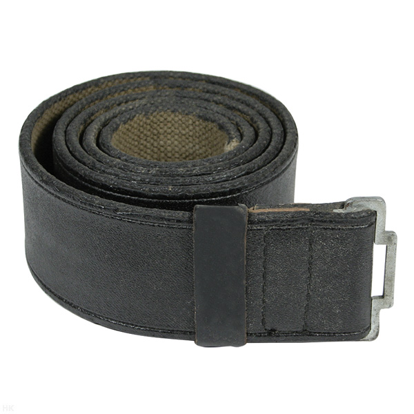 Ремень брезентовый без бляхи с черным кожзам. покрытием