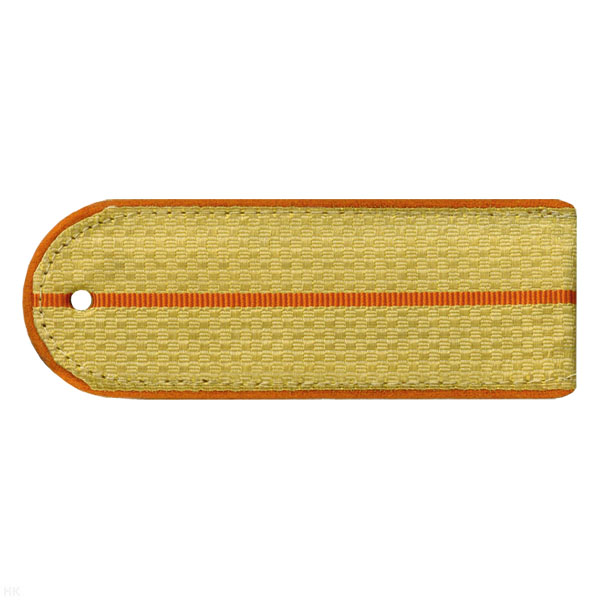 Погоны парад. зол. мет. МЧС 1 оранжевый пр.  (с хлястиком)