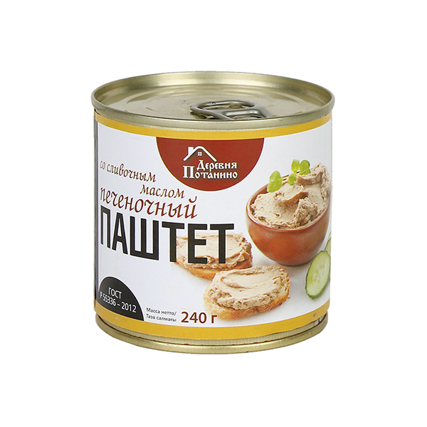 Консервы мясные Паштет печеночный со сливочным маслом (240 г)
