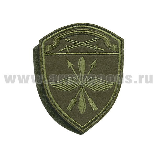 Шеврон вышит. Росгвардия Северо-Западный ВО (Авиационные в/ч) полевой на липучке