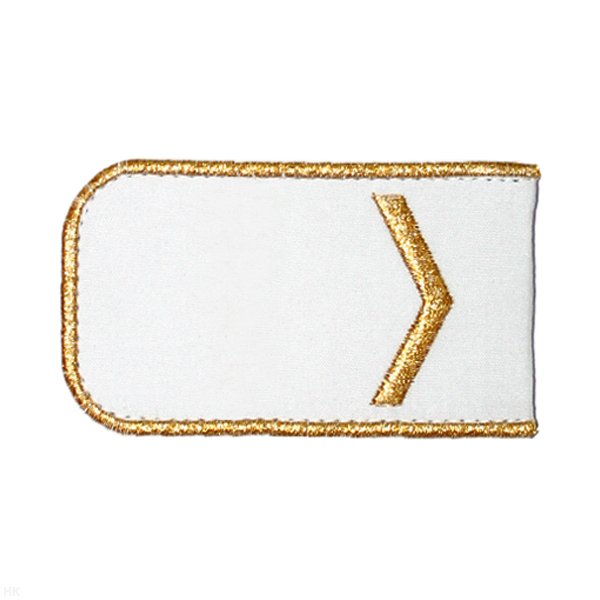 Погоны РЖД вышит. мет. зол. белые (1 лычка)