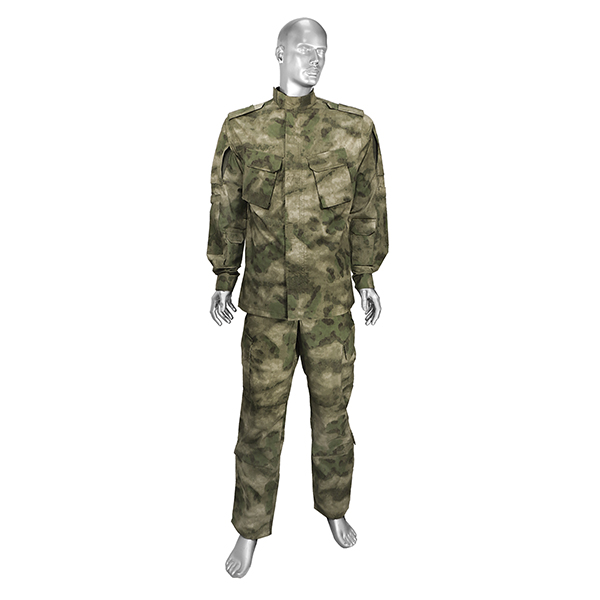 Костюм лет. РГ-1 "мох" (A-TACS FG) (ткань "шлифовка", 100 % хлопок / 50% хлокок, 50 % ПЭ - по наличию на складе) р-ры с 62