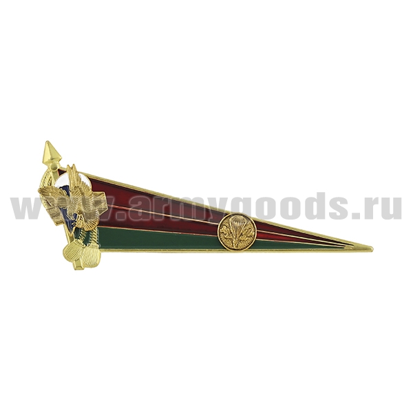 Флажок на берет неуст. (уголок) мет. РБ бол. с эмбл. ВДВ (без гвардейской ленты)