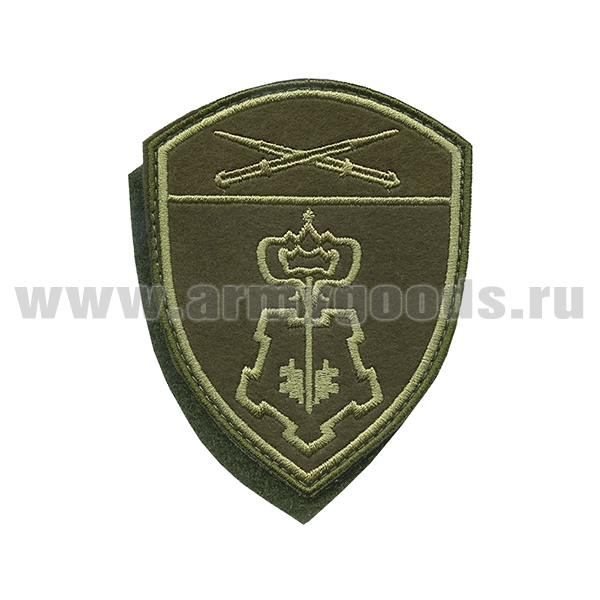 Шеврон вышит. Росгвардия Северо-Кавказский ВО (ВОХР) полевой на липучке