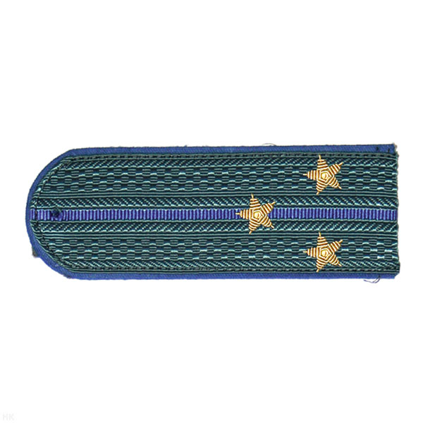 Погоны МЮ серые с вас. кантом, вышит. канителью  (ст. лейтенант)