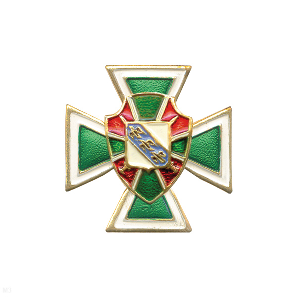 Значок мет. серии ПВ Крест с накл. симв. ПО