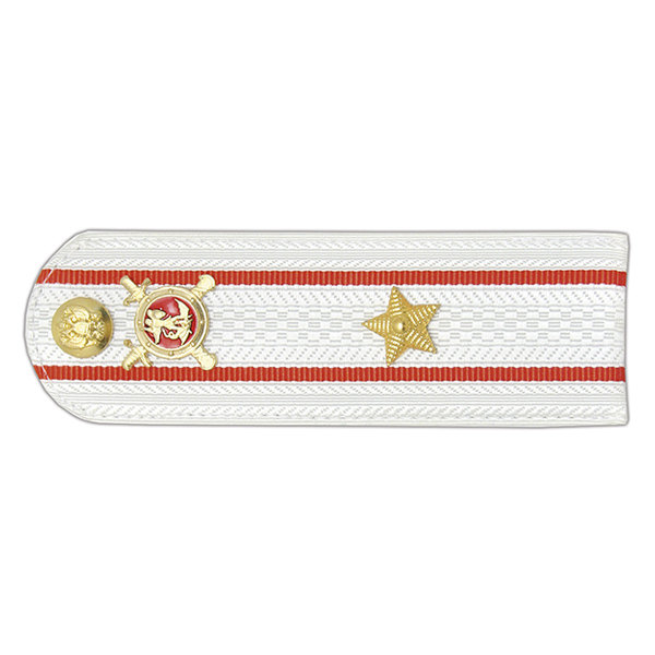 Погоны Полиции (ОВД) на белую рубашку (без канта), укомпл. мет. фурнитурой (майор) пластик