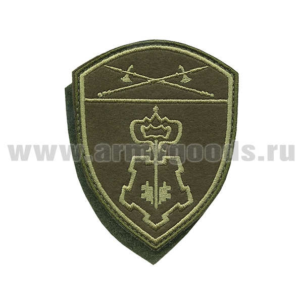 Шеврон вышит. Росгвардия Уральский ВО (ВОХР) полевой на липучке