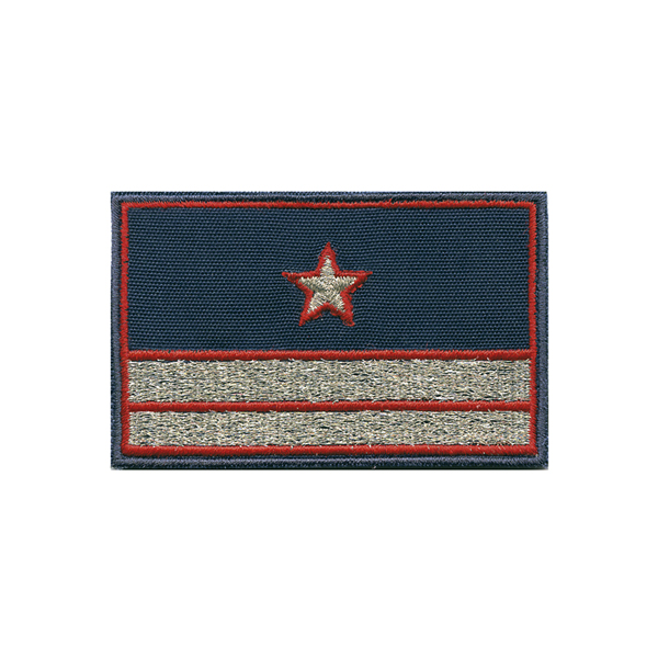 Нагрудный знак вышит. РЖД (синий) 2 галуна 1 звезда (нов/обр)