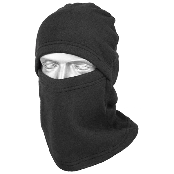 Балаклава-забрало флис черная