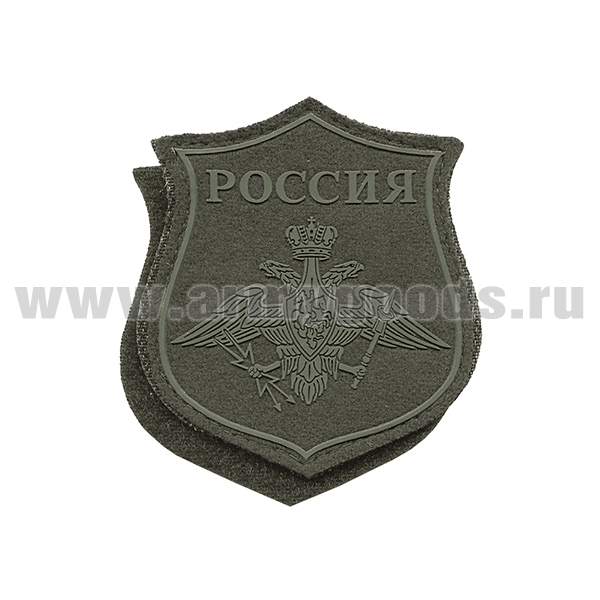 Шеврон пластизолевый НА ПАРАД Космические войска (полевой) на липучке