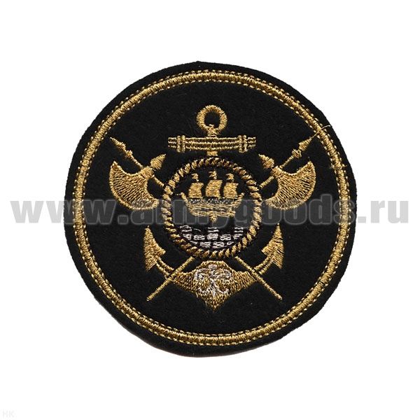 Шеврон вышит. 105 бригада кораблей ОВР БФ (Кронштадт)? люрекс