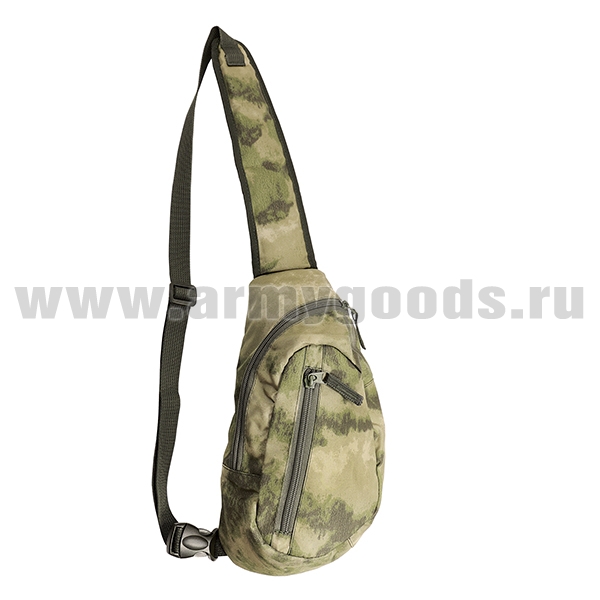 Сумка на грудь ("банан") "мох" (A-TACS FG) (17x9x32 см)