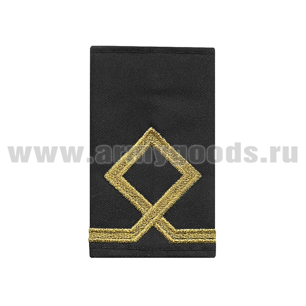 Ф/погоны (муфты, вышит. металлизир. нитью) мор. фл. черн.: 1 катег.