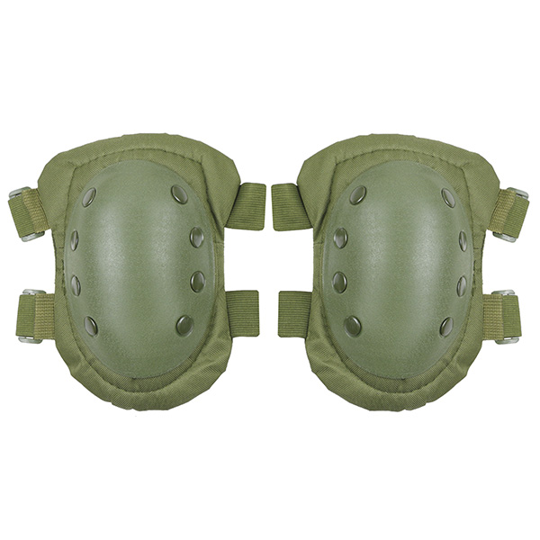 Комплект защитный (наколенники и налокотники жесткие) оливк.