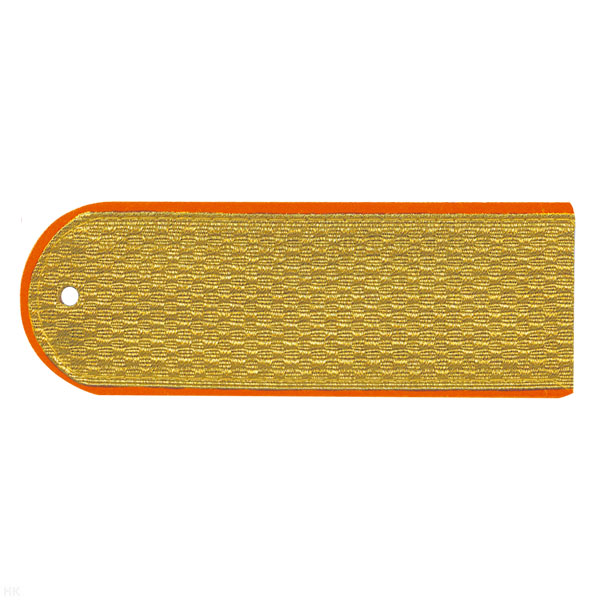 Погоны парад. зол. мет. МЧС оранжевый кант  (с хлястиком)