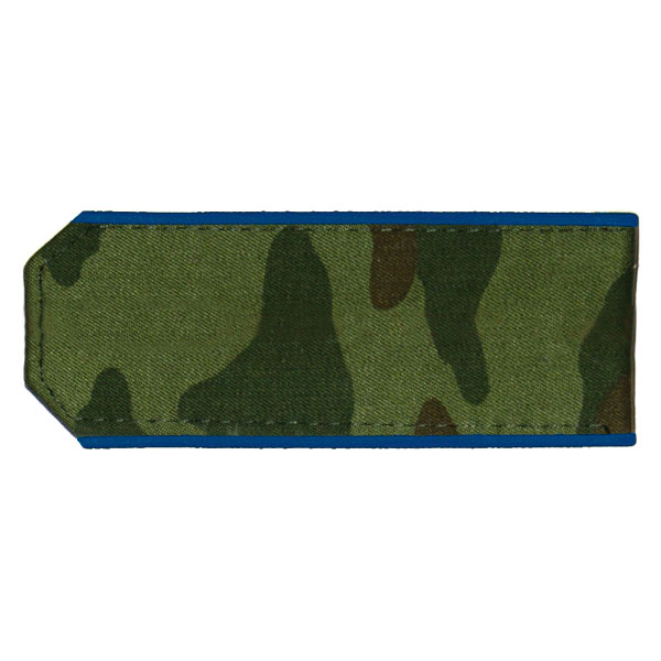Погоны из рубаш. ткани кмф зел. с вышит. вас. кантом на камуфляж