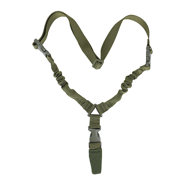 Ремень оружейный одноточечный с резинками тактический оливковый