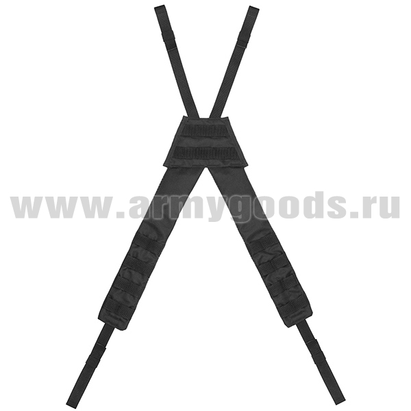 Лямки плечевые "сбруя" (для разгрузочной системы "Тактик") черные (с системой крепления "MOLLE")