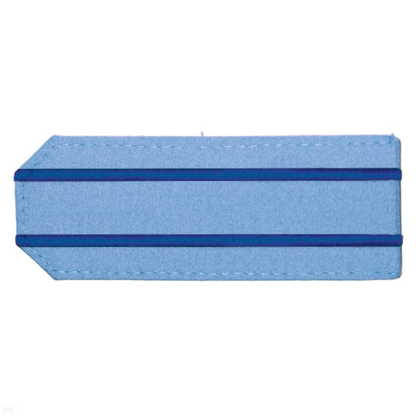 Погоны из рубаш. ткани голуб. с 2 вышит. вас. просв. на рубашку