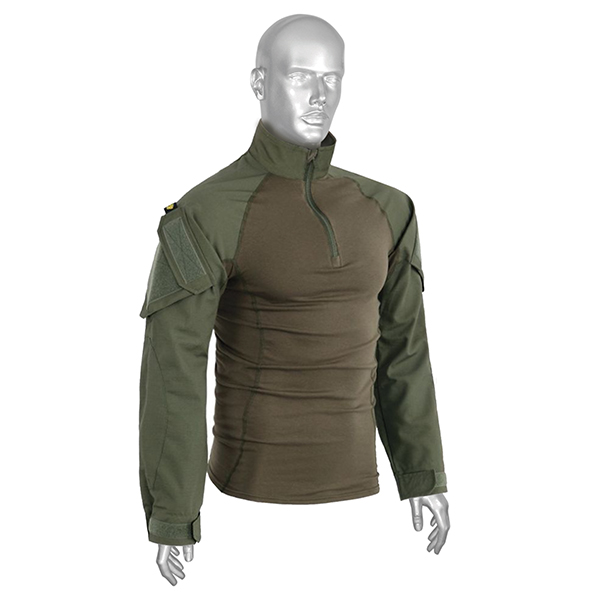 Рубашка тактическая АНА (мод. 5071) оливковая (центр. часть- влагоотвод. трикотаж, рукава - смесовая ткань "rip-stop")
