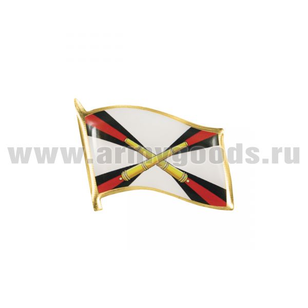 Значок мет. Флажок РВиА (смола, на пимсе)