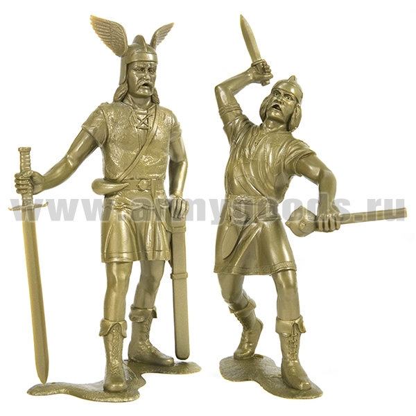 Набор игрушек пластмассовых "Варвары" (№2) (фигурки 2 шт) h=18 см