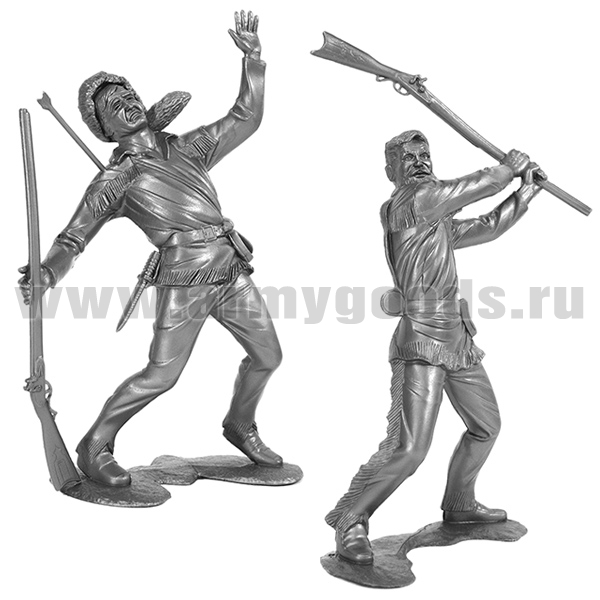 Набор игрушек пластмассовых "Американские скауты" (№2) (фигурки 2 шт) h=18 см