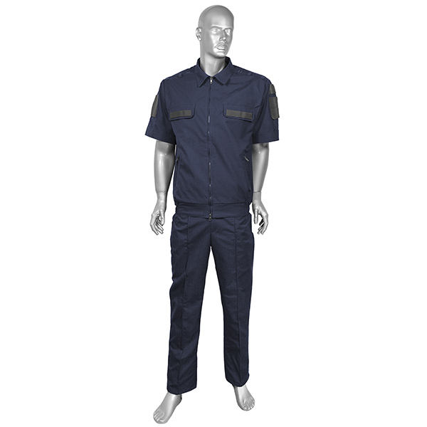 Костюм лет. МО офисный синий короткий рукав (ткань Rip-Stop) р-ры с 62