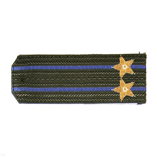 Погоны ФСБ ст/обр оливк. с 2 вас. просв., вышит. канителью (подполковник)