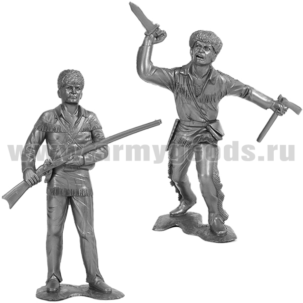 Набор игрушек пластмассовых "Американские скауты" (№1) (фигурки 2 шт) h=18 см