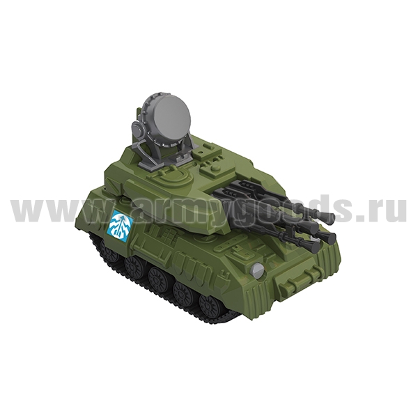 Игрушка пластмассовая Зенитная установка "Салют" (100×55×65 мм)