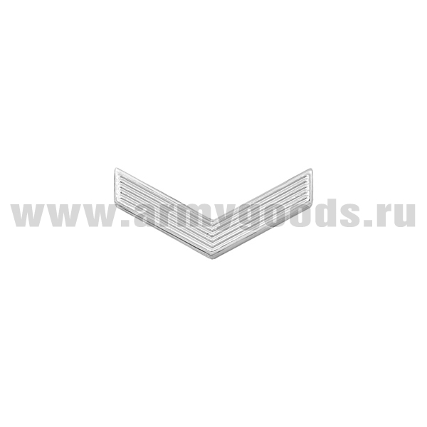 Лычка пласт. ВС Eфрейтор серебр.