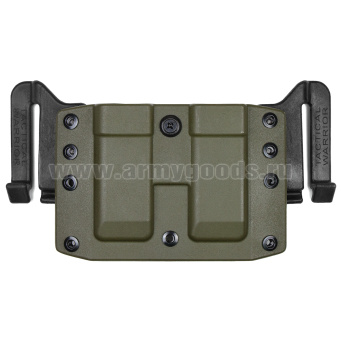 Подсумок тактический под 2 магазина ПМ (ударопрочный полиамид) оливковый