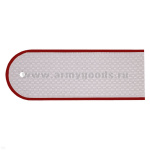 Погоны белые (крап. кант) чистые (ФСИН на белую рубашку) пластик