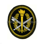 Шеврон вышит. Образоват. учрежд. ФСИН (овал с факелом)