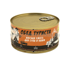 Консервы мясные кусковые Обед туриста (мясная смесь для супа и каши) 325 г до 07.2025 и ранее
