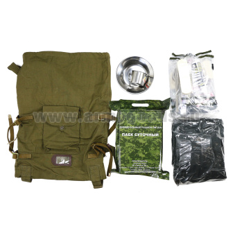 Вещмешок солдатский оливковый укомплектованный (сухпаек просрочен. до 11.24 и ранее)