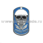 Жетон (нерж. ст., эмал.) Air borne troops (череп)