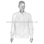 Рубашка форм. офиц. женская (дл.рук.) белая с р-ры с 32 по 42