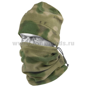 Комплект флисовый (шапка и шарф-труба) "мох" (A-TACS FG) Тур.