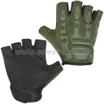 Перчатки с обр/пал с рез. накладками (мод 3) оливковые (размер универсальный)