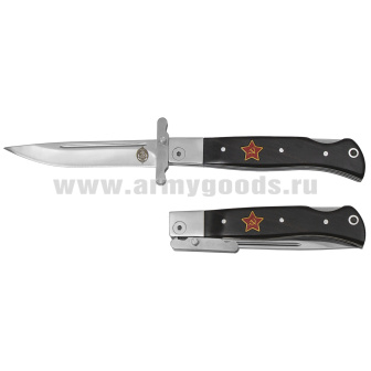 Нож НКВД раскладной (черный) общая длина 22 см